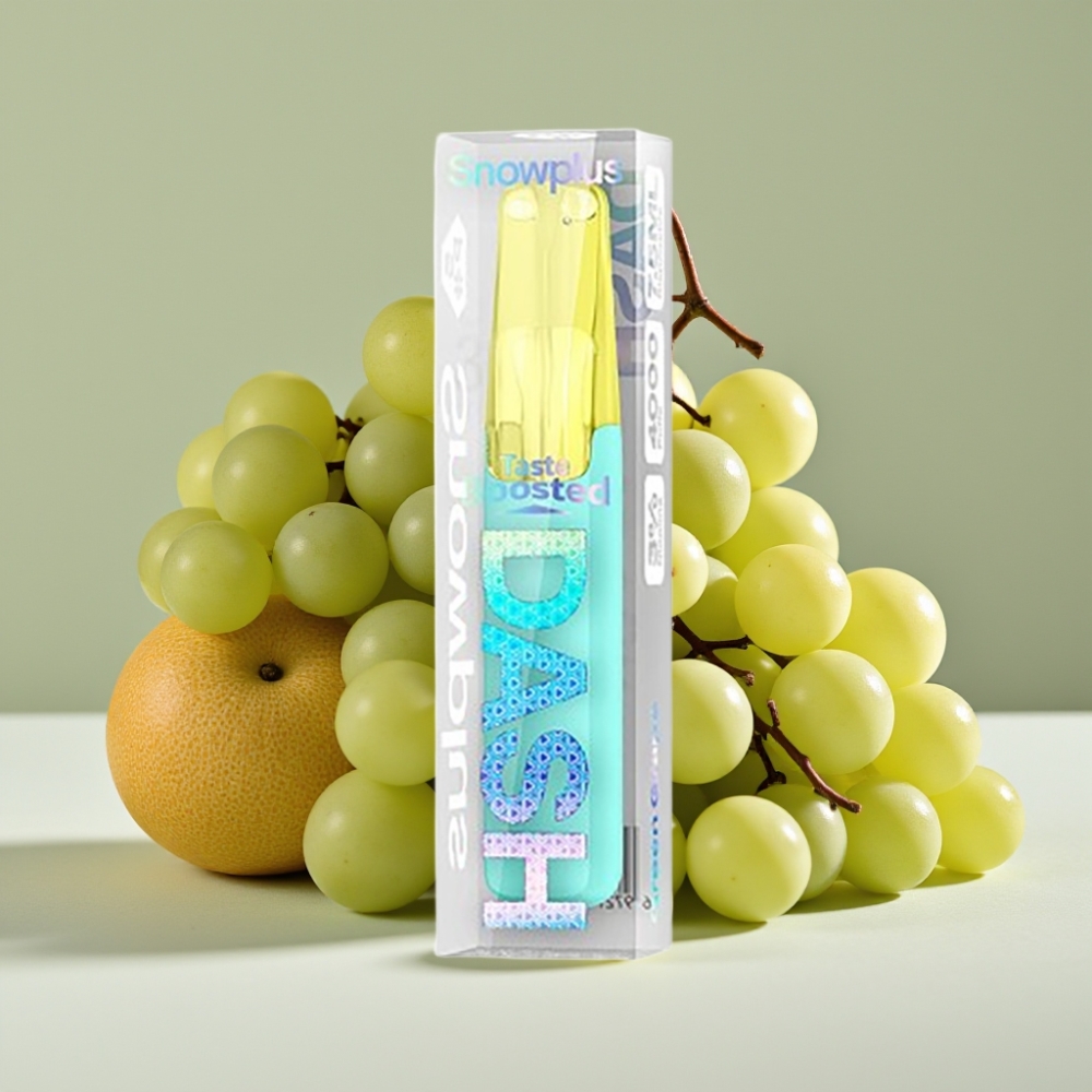 Snowplus Dash 4000 Puffs Engangsdevice Grønne Druer Ceramic 530 mAh 7,5 ml