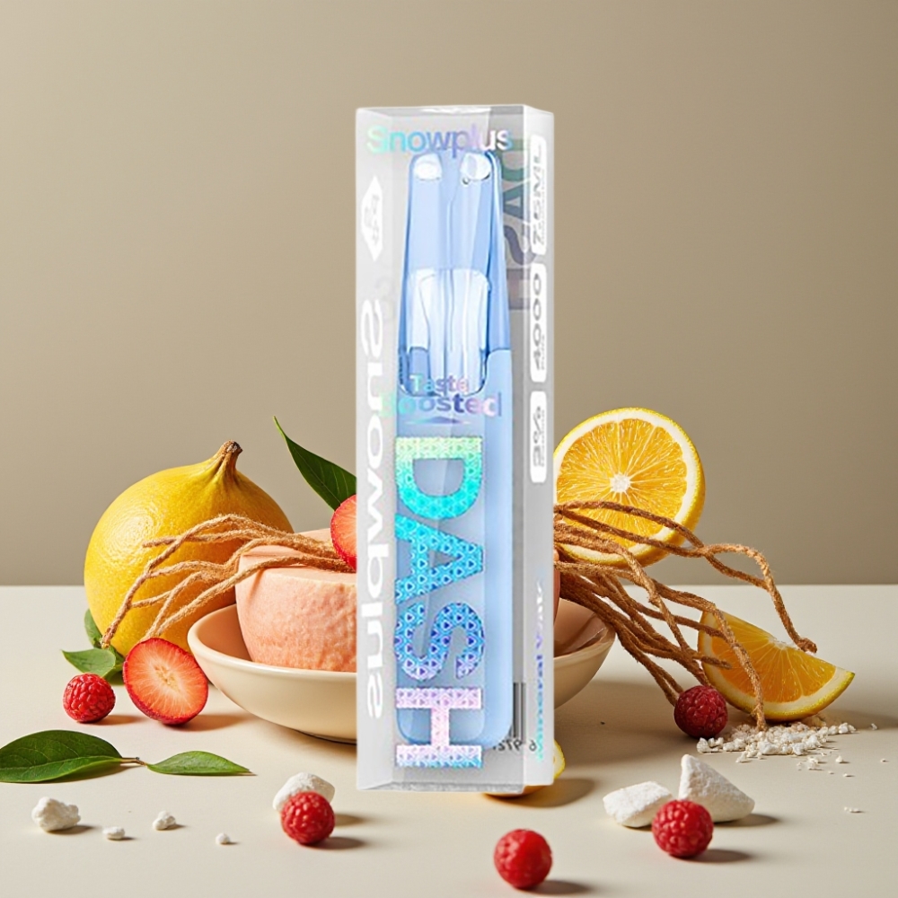 Snowplus Dash 4000 Puffs Engangsdevice Mineralvann Keramisk Atomizer 530 mAh 7.5 ml