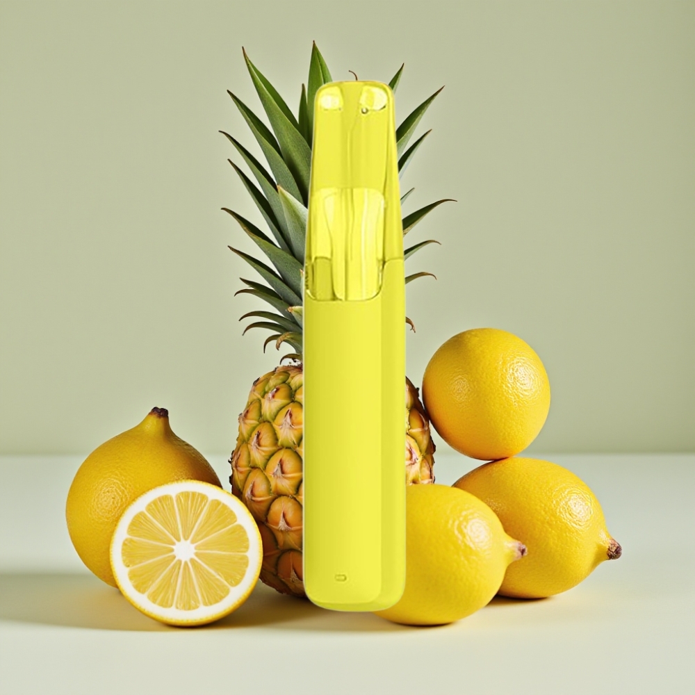 Snowplus Dash 4000 Puffs Engangsdevice Sitron Ananas Keramisk Atomizer 530 mAh 7.5 ml
