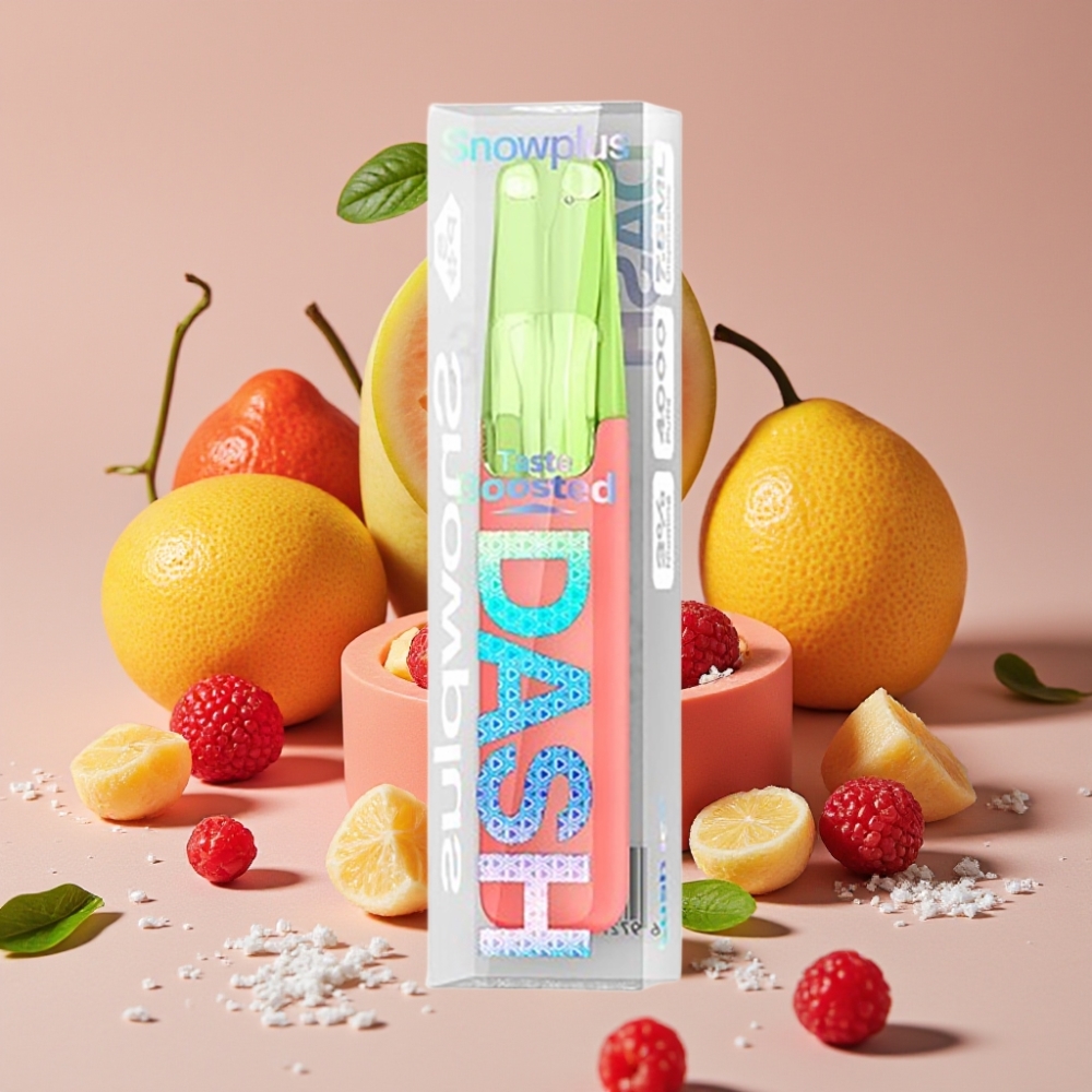 Snowplus Dash 4000 Puffs Engangsdevice Sukkeris med Keramisk Atomizer, 530 mAh, 7,5 ml