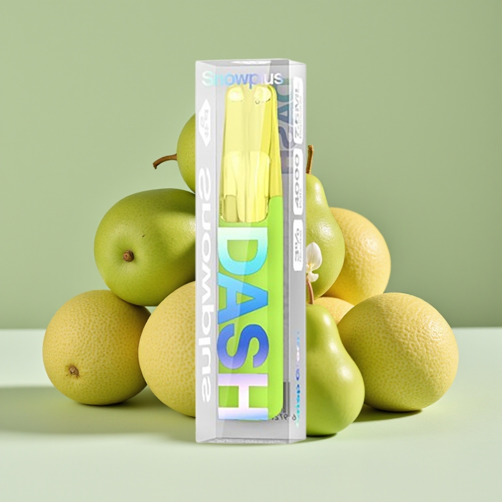 Snowplus Dash 4000 Puffs Engangsenhet Keramisk Atomizer 7,5 ml Frisk Grønn