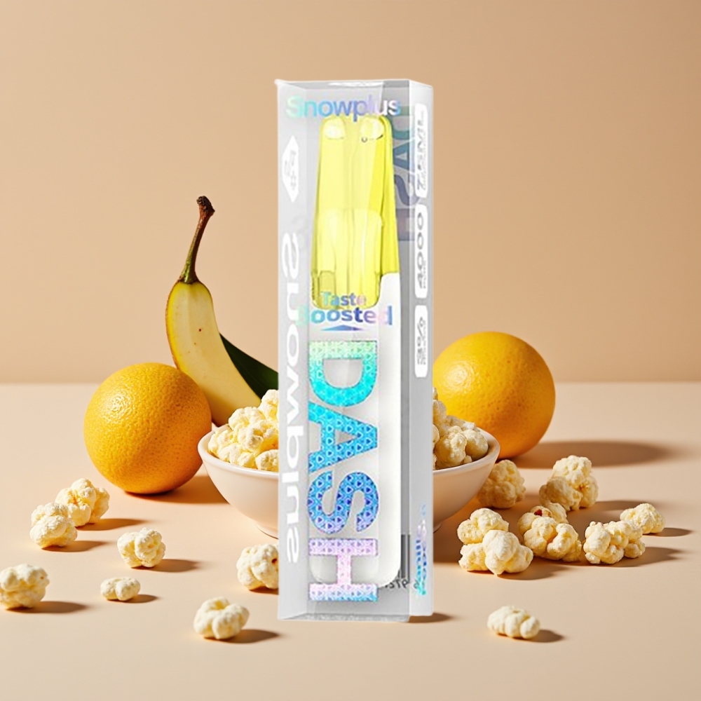 Snowplus Dash 4000 Puffs Engangsenhet Vaniljepopkorn Keramisk Atomizer 530 mAh 7,5 ml