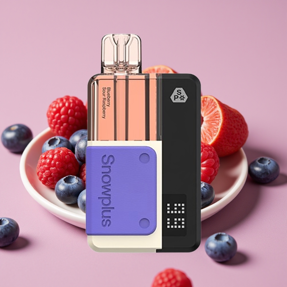 Snowplus Swift 5000 Puffs Dual Mesh Pod Kit Blåbær Sur Bringebær
