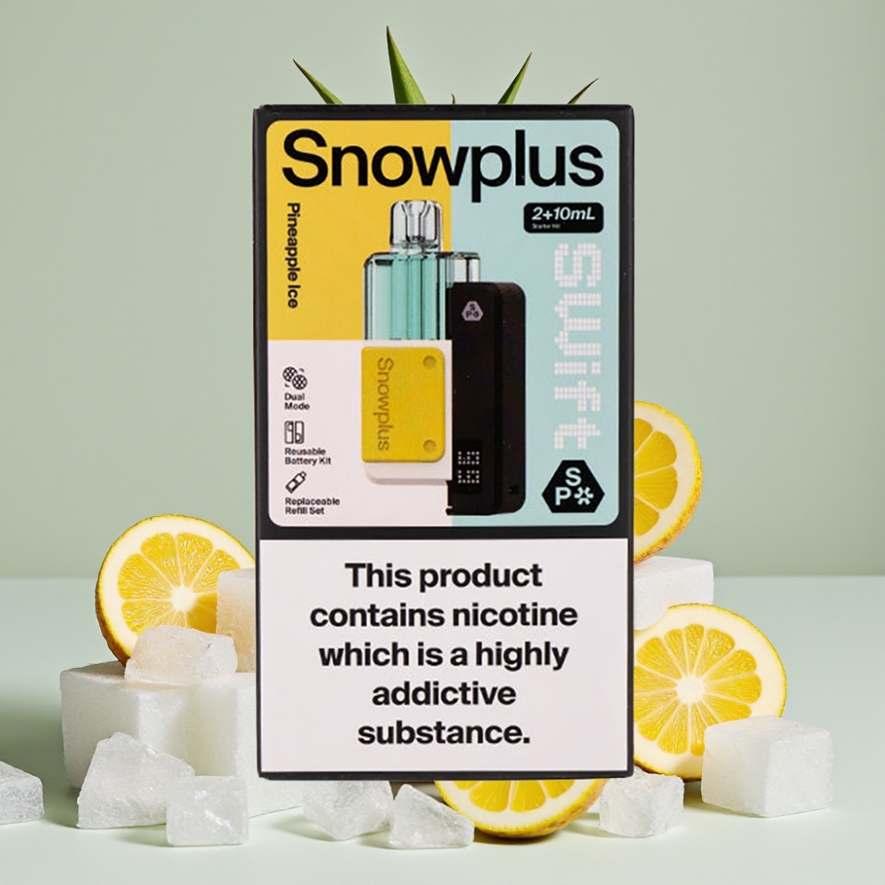 Snowplus Swift 5000 Puffs Forhåndsfylt Pod Kit Ananas Is (43x81x25mm, 1000mAh, 2+10ml, 2%)